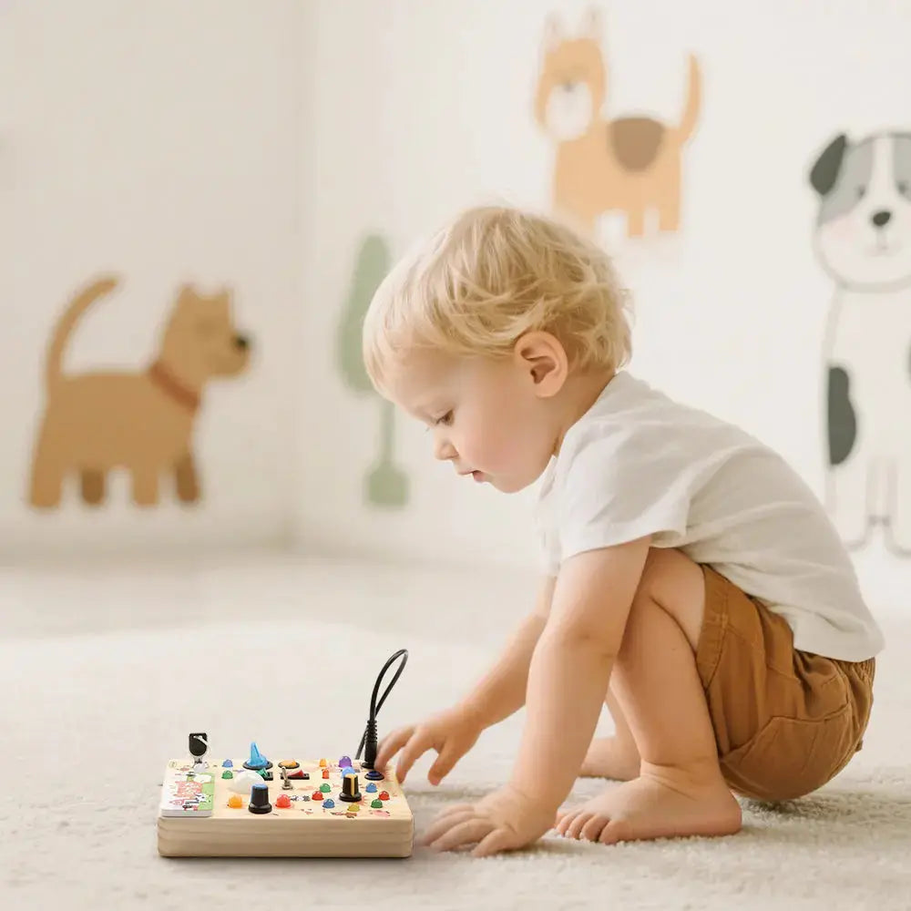 Enfant qui joue au sol