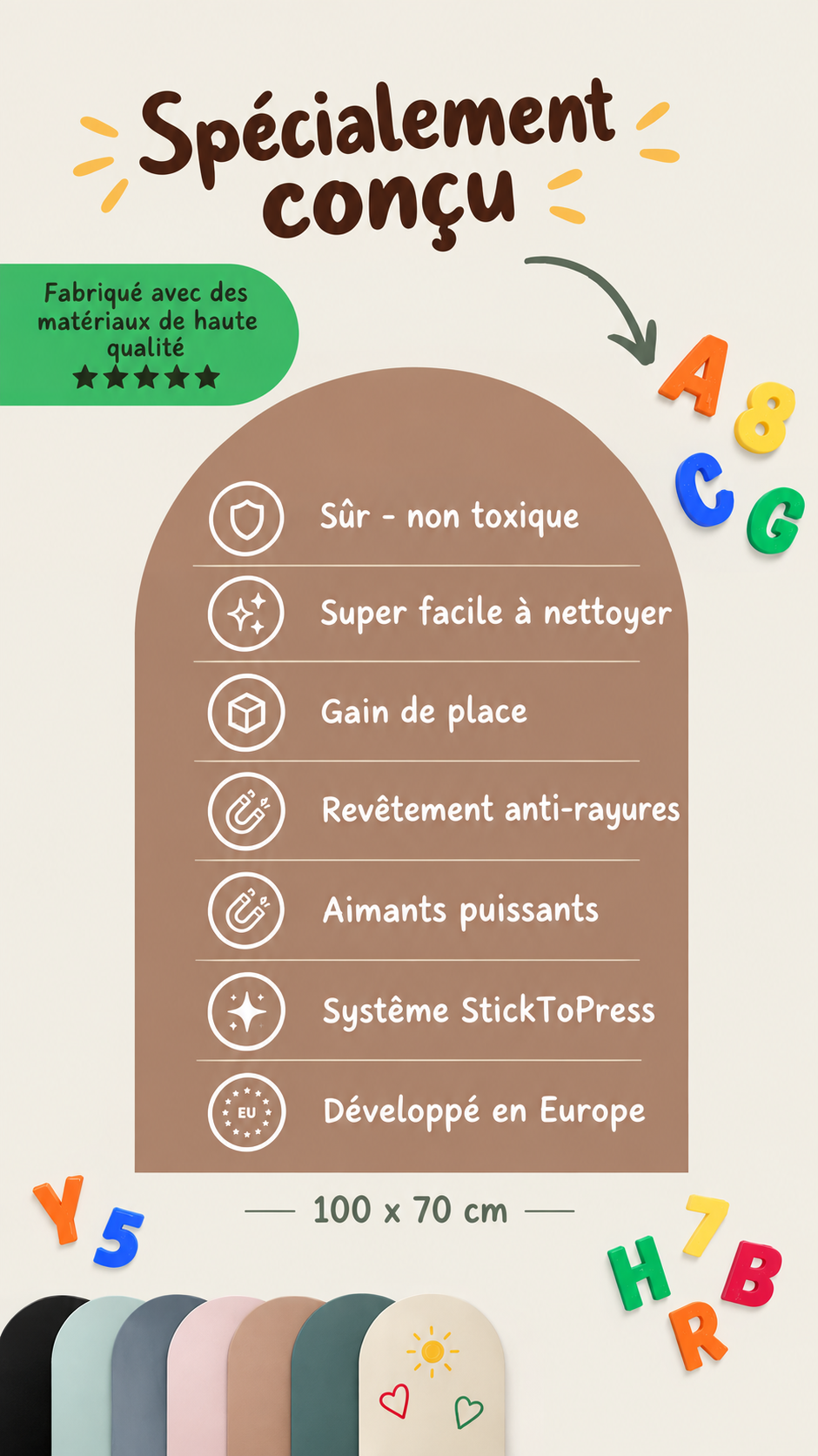 Spécialement conçu pour les enfants